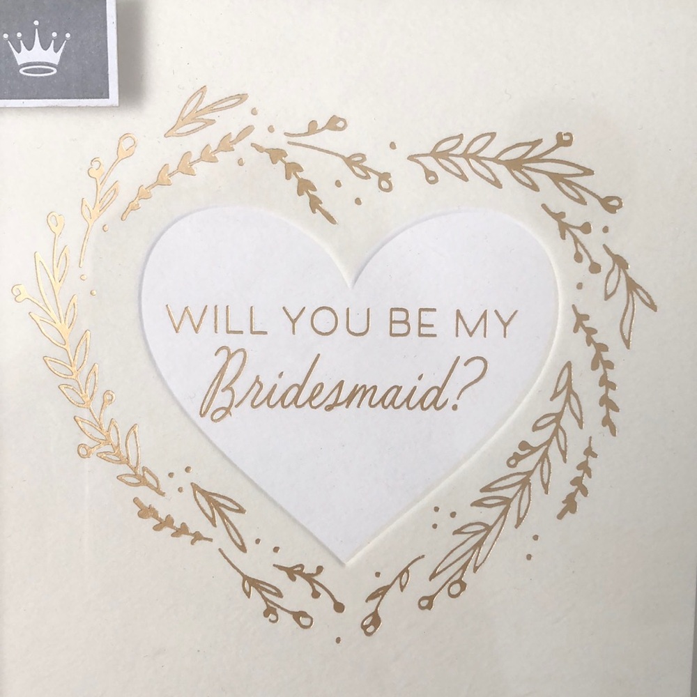 Hallmark 6 bridesmaids cards. Opened. (Two have been taken out)